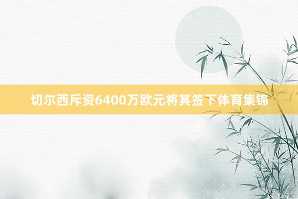 切尔西斥资6400万欧元将其签下体育集锦